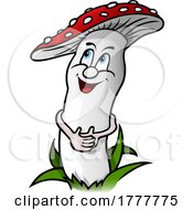 Cartoon Happy Toadstool Mushroom by dero