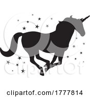 Poster, Art Print Of Silhouette Of A Unicorn