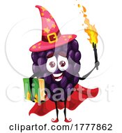 Poster, Art Print Of Wizard Blackberry Mascot