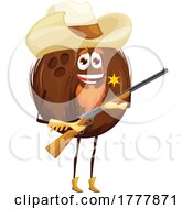 Sheriff Coconut Mascot