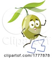 Poster, Art Print Of Jumping Olive Mascot
