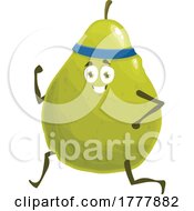 Running Pear Mascot by Vector Tradition SM