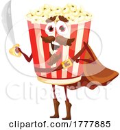 Pirate Popcorn Mascot by Vector Tradition SM