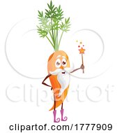 Wizard Carrot Mascot by Vector Tradition SM