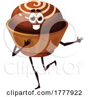 Poster, Art Print Of Chocolate Praline Candy Mascot