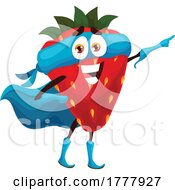Poster, Art Print Of Super Strawberry Mascot