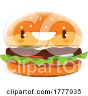 Poster, Art Print Of Burger Mascot
