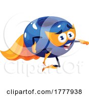 Poster, Art Print Of Super Blueberry Mascot