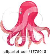 Poster, Art Print Of Pink Octopus