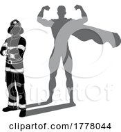 06/21/2022 - Superhero Firefighter Fireman Super Hero Shadow