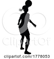 06/21/2022 - Female Soccer Football Player Woman Silhouette