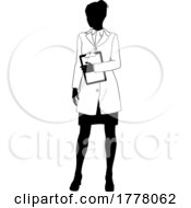 Poster, Art Print Of Scientist Female Engineer Woman Silhouette Person