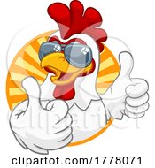 06/22/2022 - Chicken Rooster Cockerel Bird Sunglasses Cartoon