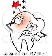 Cartoon Aching Tooth Mascot