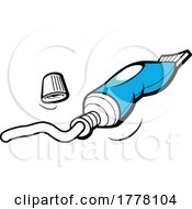 Poster, Art Print Of Cartoon Tube Of Toothpaste