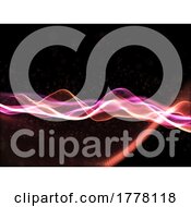 Poster, Art Print Of 3d Abstract Modern Technology Background With Flowing Cyber Particles