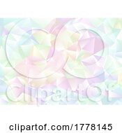 Poster, Art Print Of Hologram Style Low Poly Pastel Geometric Background