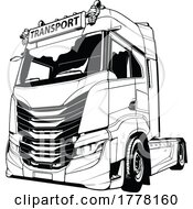 Poster, Art Print Of Black And White Iveco S Way