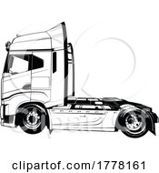 Poster, Art Print Of Black And White Iveco S Way