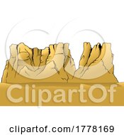 Poster, Art Print Of Sandstone Mountain Rock Formation