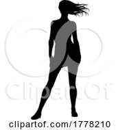 Poster, Art Print Of Woman Standing Silhouette