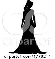 06/28/2022 - Bride Bridal Wedding Dress Silhouette Woman Design