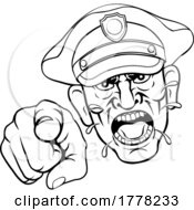 06/28/2022 - Angry Policeman Police Officer Cartoon