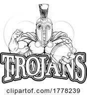 Poster, Art Print Of Spartan Trojan American Football Sports Mascot