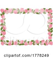 Poster, Art Print Of Roses Rose Flower Border Flowers Vintage Frame