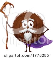 Wizard Coconut Food Mascot