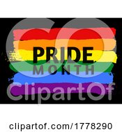 Grunge Pride Month Flag Background