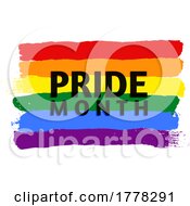 Painted Rainbow Flag For Pride by KJ Pargeter