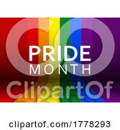 Poster, Art Print Of Pride Month Background With Rainbow Design