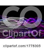Poster, Art Print Of 3d Abstract Background With Digital Cyber Particles