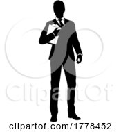07/05/2022 - Business People Man With Clipboard Silhouette