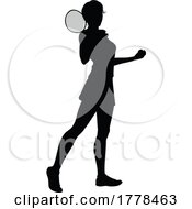 07/05/2022 - Tennis Player Woman Sports Person Silhouette