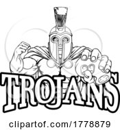 Trojan Spartan Gamer Warrior Controller Mascot