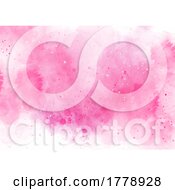Poster, Art Print Of Abstract Pink Hand Painted Watercolour Texture Background