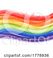 Hand Painted Rainbow Coloured Watercolour Background