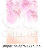 Poster, Art Print Of Hand Painted Floral Watercolor Background