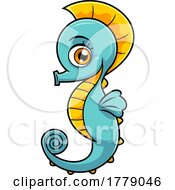 Cartoon Cute Seahorse by Hit Toon