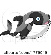 Cartoon Cute Orca Whale