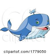 Poster, Art Print Of Cartoon Cute Whale
