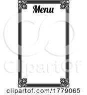 Poster, Art Print Of Menu Frame Border Background