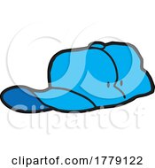 Poster, Art Print Of Cartoon Blue Baseball Hat