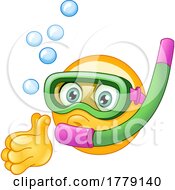 07/19/2022 - Snorkeling Yellow Emoji Smiley Face Emoticon