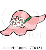 Poster, Art Print Of Cartoon Pink Flower Hat