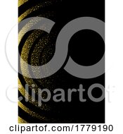Gold Glitter Rings Background by dero