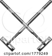 Poster, Art Print Of Crossed Croquet Mallets
