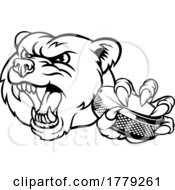 Bear Ice Hockey Player Animal Sports Mascot
